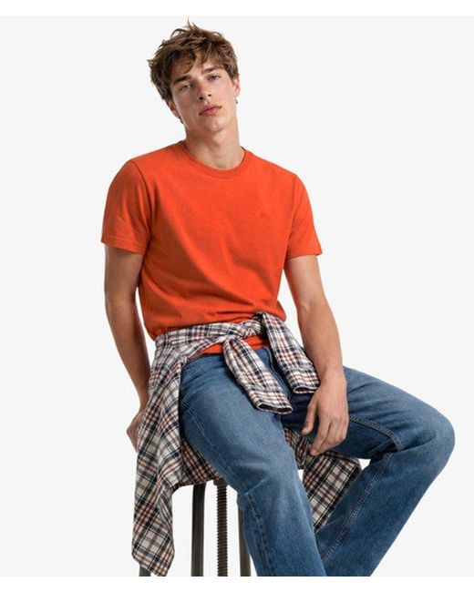 Superdry & Co Logo Embroidered T-shirt for men