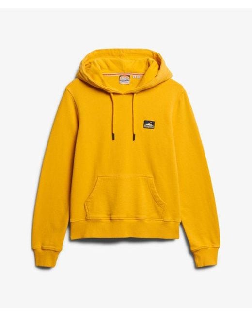 Superdry Yellow Great Outdoors Embroidered Hoodie