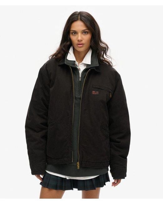 Superdry Black & Co Oversized Surplus Ranch Jacket