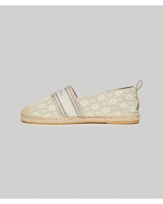 Superdry Metallic & Co Canvas Espadrille Overlay Shoes