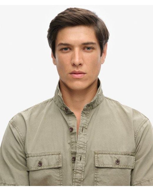 Superdry Green & Co Military Short Sleeve Shirt for men