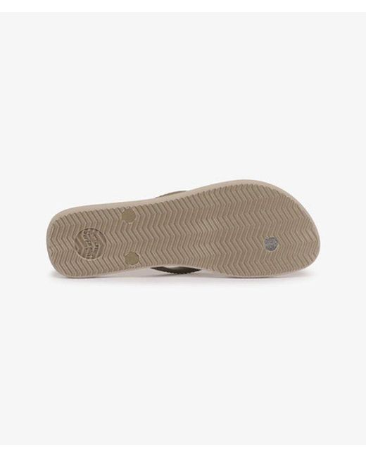 Superdry White Core Metallic Flip Flops