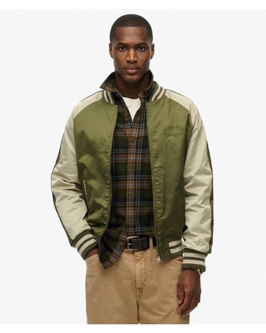 Superdry Green & Co Souvenir Bomber Jacket for men