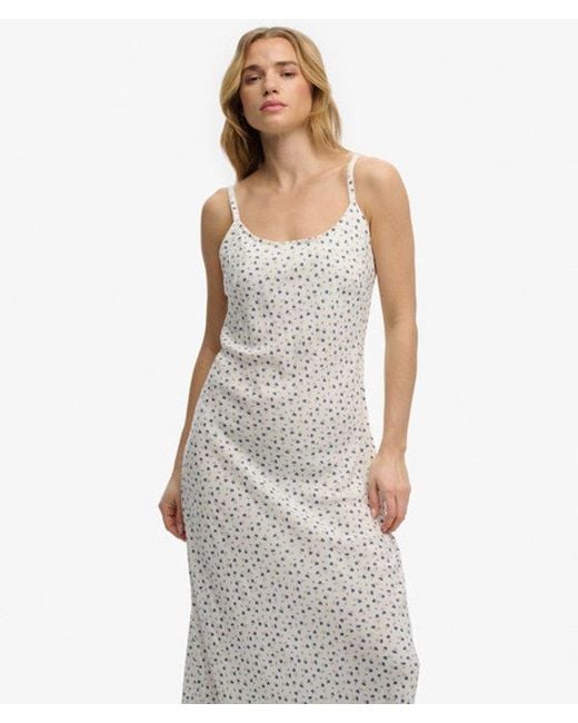 Superdry White & Co Printed Cami Maxi Dress