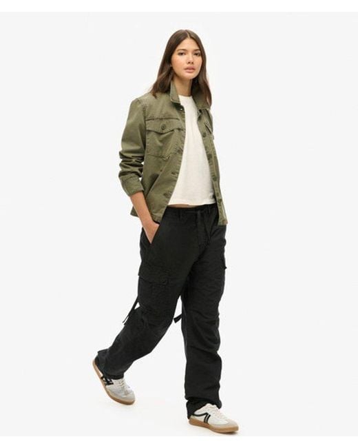 Superdry Black & Co Low Rise Para Cargo Pants