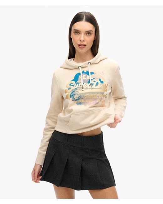Superdry White & Co Vintage Logo Itago Hoodie