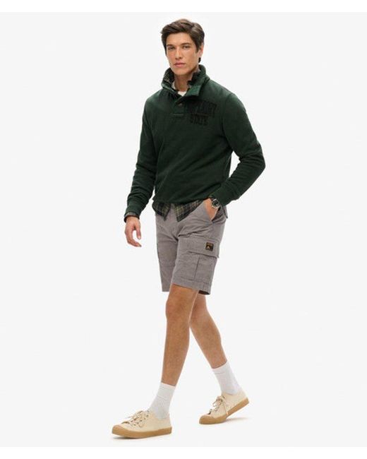 Superdry Gray & Co Organic Cotton Heavy Cargo Shorts for men