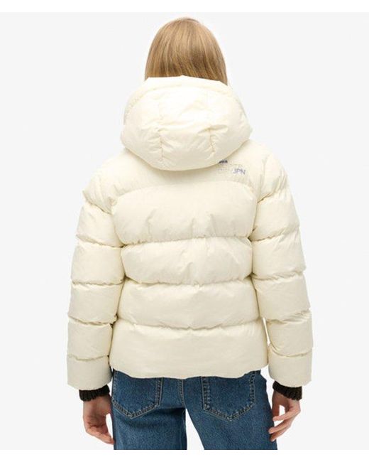 Superdry White & Co Hooded Sports Puffer Jacket