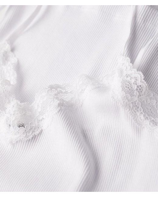 Superdry White & Co Athletic Essential Lace Trim Cami Top