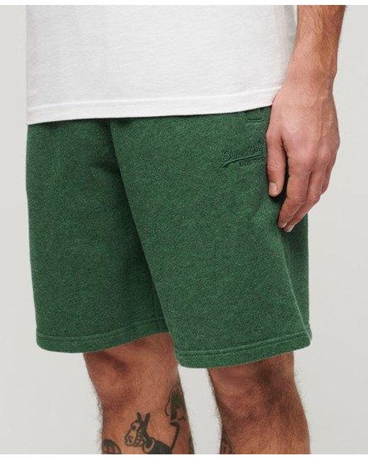 Superdry Green Essential Logo Jersey Shorts for men