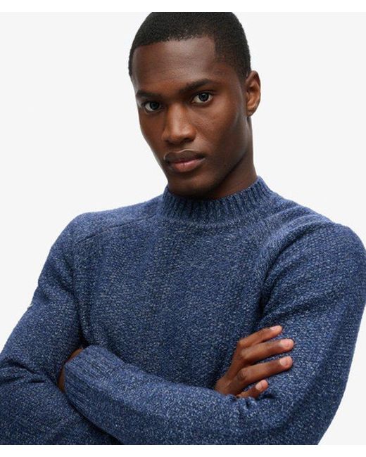 Superdry Blue & Co Chunky Raglan Jumper for men