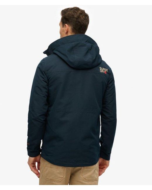 Superdry Blue & Co Hooded Ultimate Embroidered Windbreaker for men