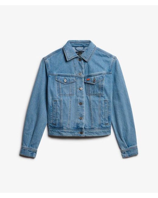 Superdry Blue Embellished Denim Jacket