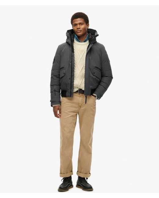 Superdry Gray & Co City Padded Bomber Jacket for men