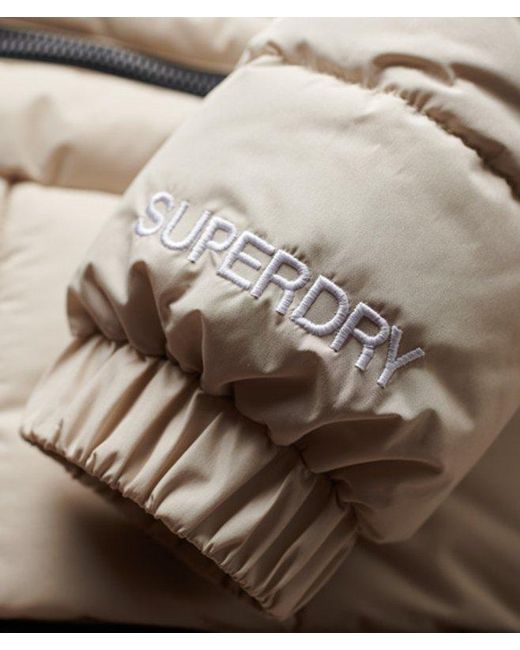 Superdry Natural & Co Hooded Spirit Sports Puffer Jacket