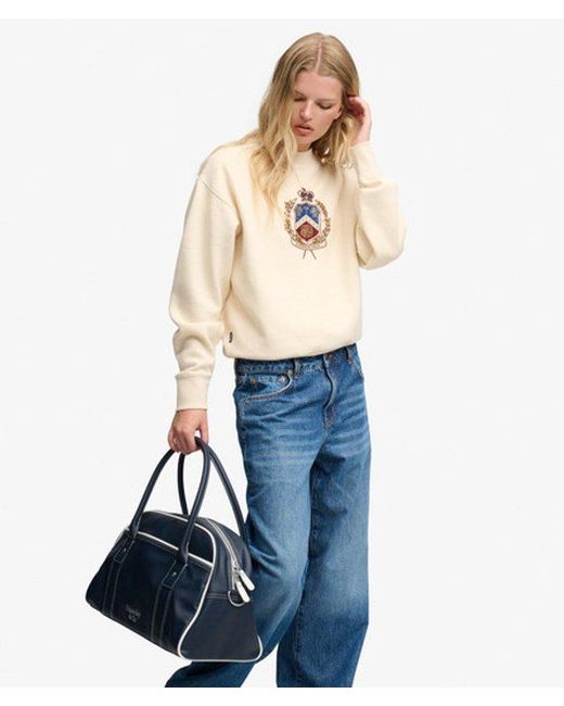 Superdry Natural & Co Crest Loose Crew Sweatshirt