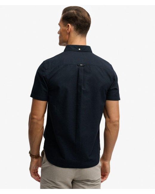 Superdry Blue & Co Preppy Oxford Short Sleeve Shirt for men