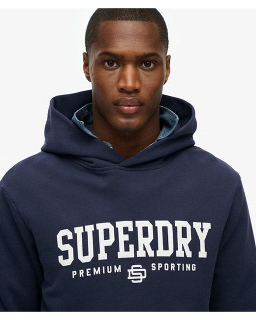 Superdry Blue Core Sport Hoodie for men