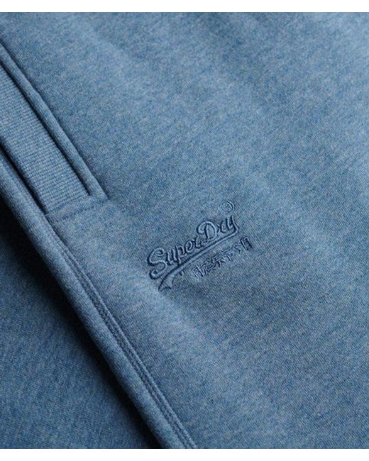 Superdry Blue & Co Vintage Logo Embroidered joggers for men