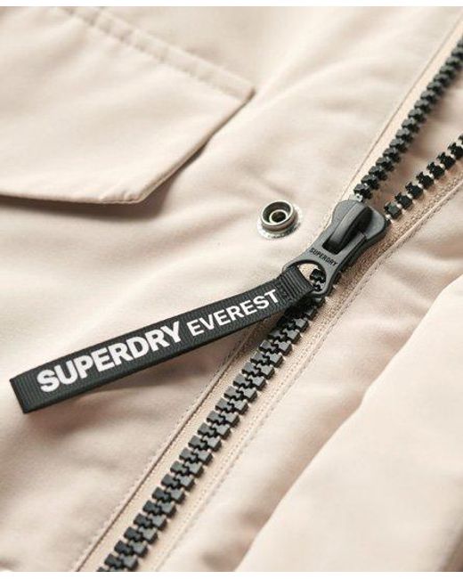 Superdry Natural Hooded Everest Puffer Bomber Jacket for men