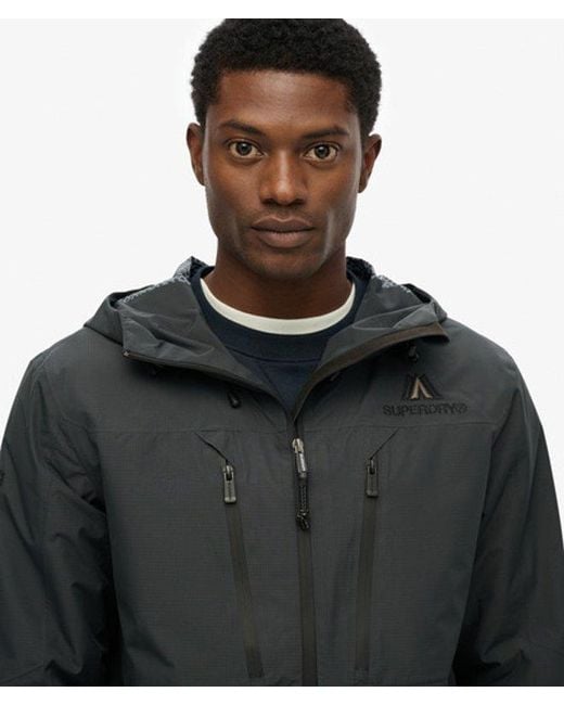 Superdry Black Waterproof Jacket for men