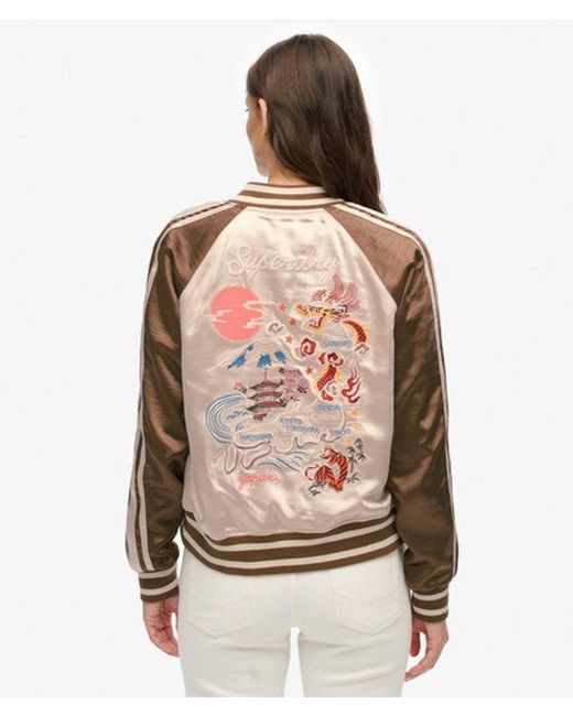 Superdry Natural & Co Suikajan Embroidered Bomber