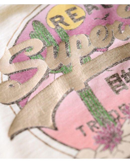 Superdry White & Co Vintage Logo Narrative Vest Top