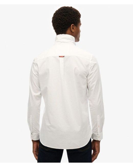 Superdry White & Co Essentials Long Sleeve Oxford Shirt for men