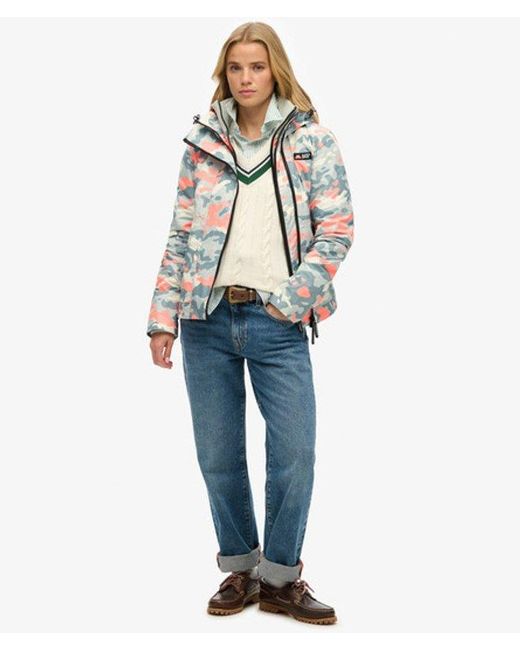 Superdry Mountain Windjack Met Capuchon in het Gray