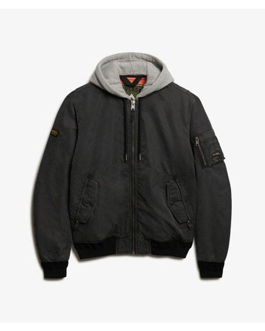 Superdry Black Military Ma1 Bomber Jacket for men