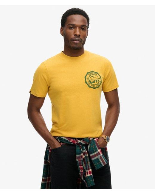 Superdry Yellow & Co Outdoor Graphic T-shirt for men