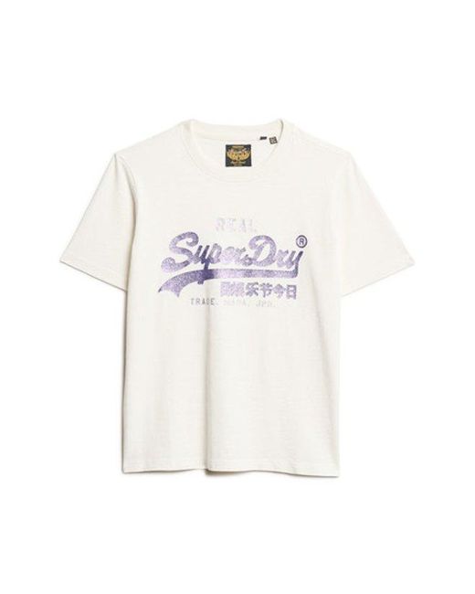 Superdry Blue & Co Embellished Vl Graphic T Shirt