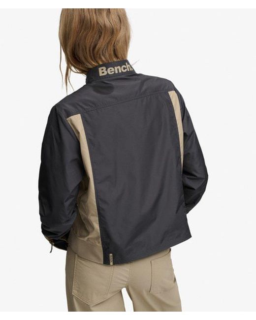 Superdry Gray Bench X & Co Bench Racer Shell Double Zip Jacket