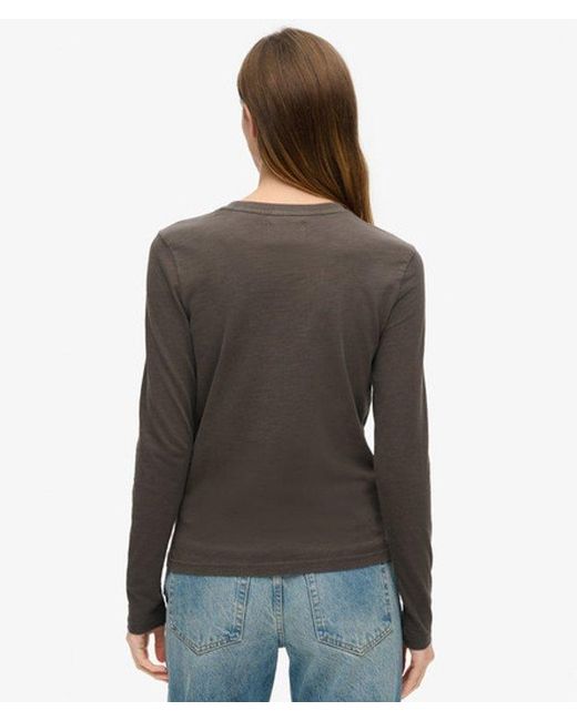 Superdry Black & Co Embellished Vintage Logo Graphic Top