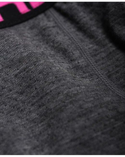 Superdry Gray Merino Base Layer Leggings Grit