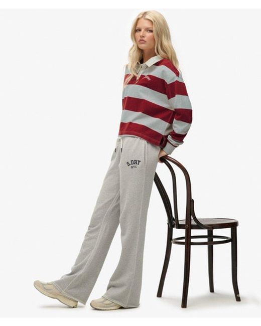 Superdry & Co Athletic Embroidered Flare joggers