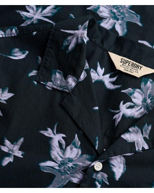Superdry Black & Co Cabana Print Short Sleeve Shirt for men