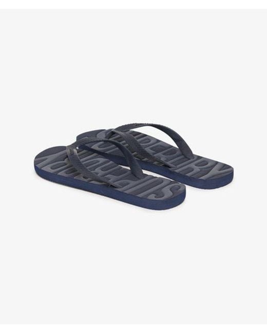 Superdry Blue & Co Vintage Flip Flops for men
