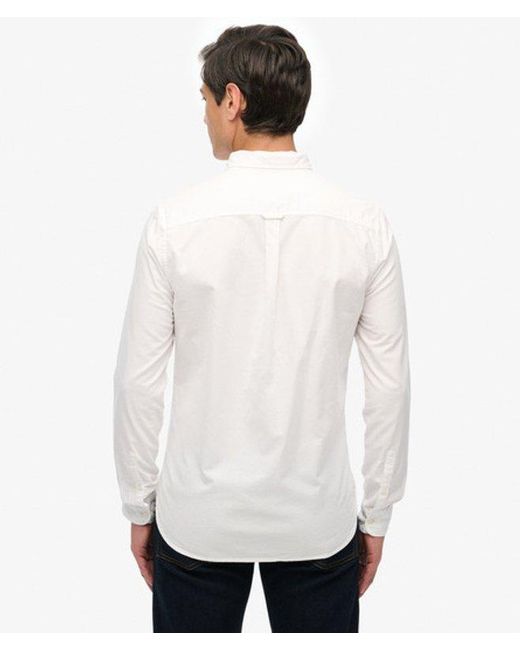 Superdry White & Co Long Sleeve Oxford Shirt for men