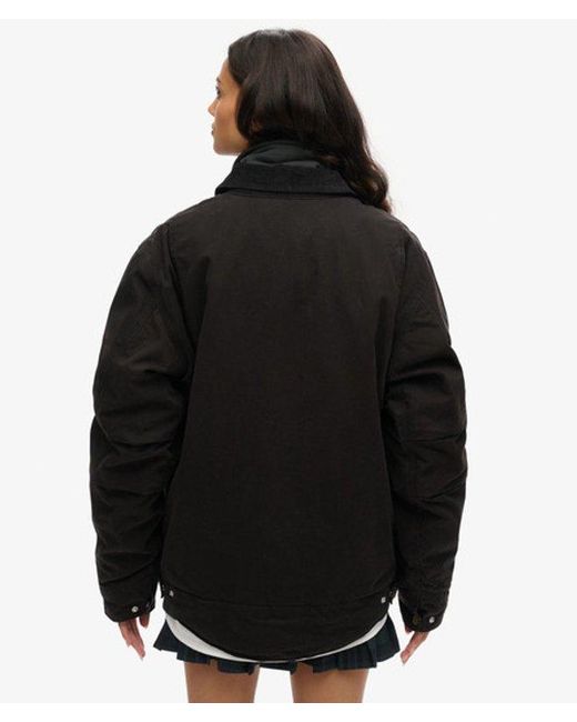 Superdry Black & Co Oversized Surplus Barn Jacket