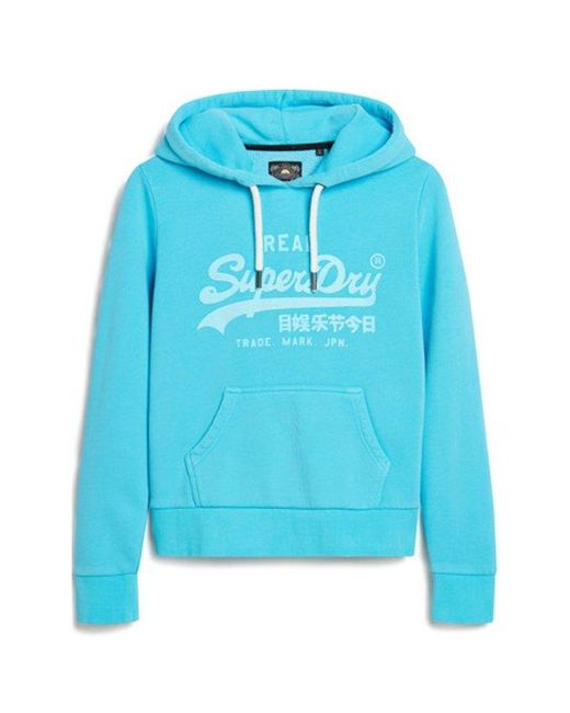 Superdry Blue & Co Neon Graphic Hoodie