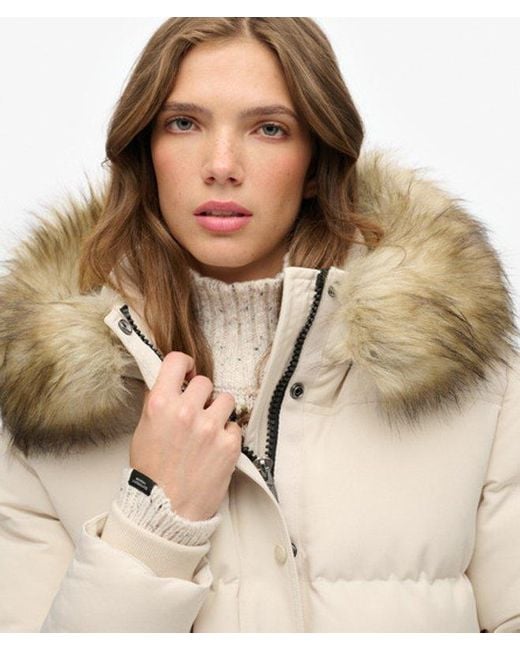 Superdry Natural Everest Five Baffle Puffer Jacket