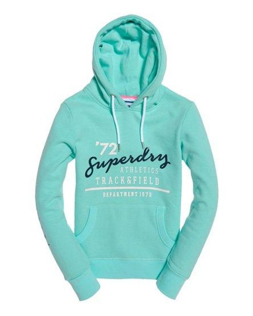 Superdry Green Track & Field Hoodie City Mint