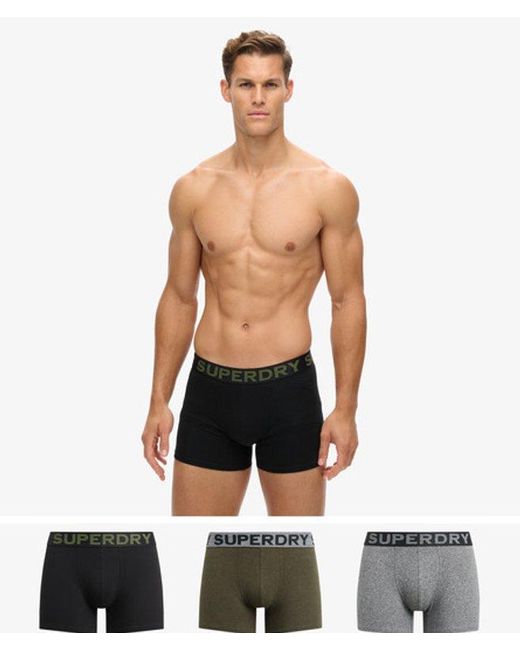 Superdry Triopak Boxers in het White voor heren