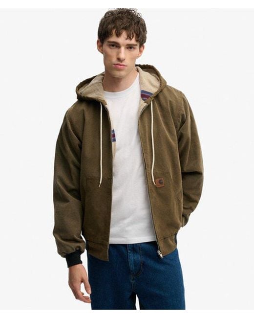 Superdry Brown & Co Carhartt Reworked Hooded Jacket for men