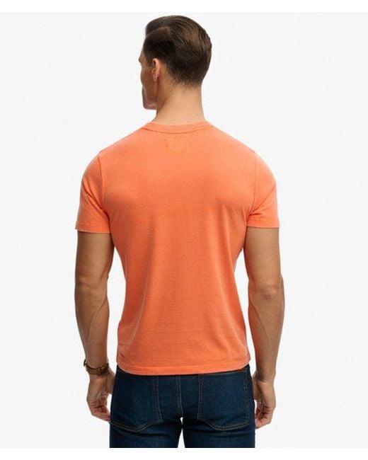 Superdry Orange Industry Worker Relaxed T-shirt for men