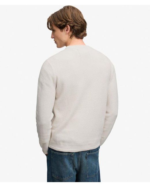 Superdry White & Co Texture Knit Jumper for men