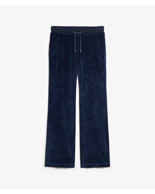 Superdry Blue & Co Velour Wide Leg joggers