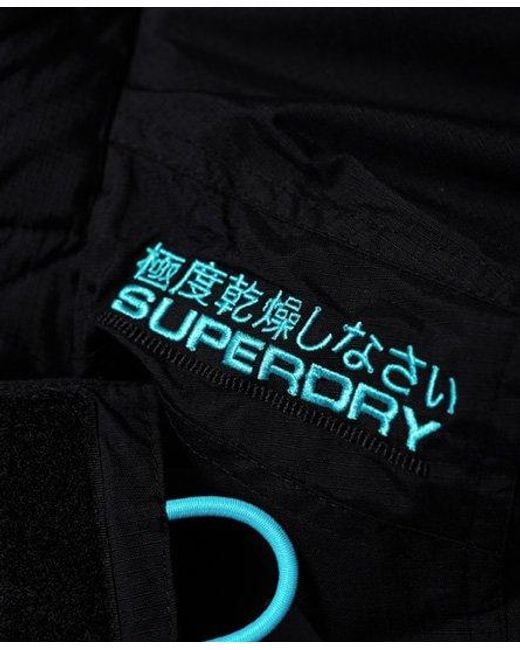 Superdry Black Pop Zip Hood Arctic Sd-Windcheater Jacket Mist