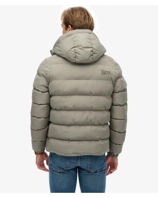 Superdry Green & Co Hooded Sports Puffer Jacket for men